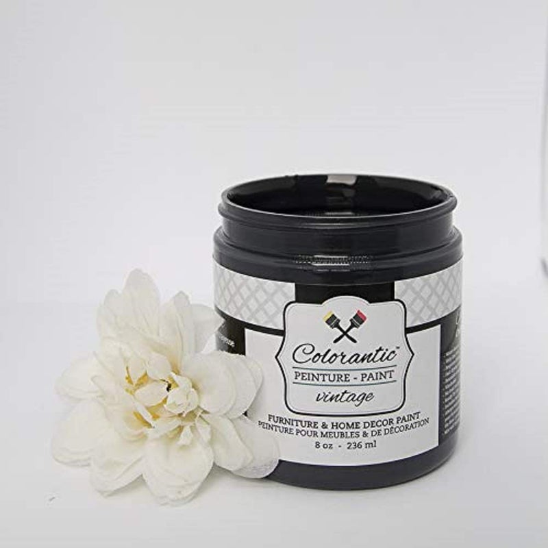 Colorantic | NIGHT| Dark Black Chalk Paint for Furniture, Cabinets & Kitchen | All-in-One Interior DIY Craft Solution, Decorative Wood & Wall Finish, Multi-Surface Makeover (8 oz) - Image 2